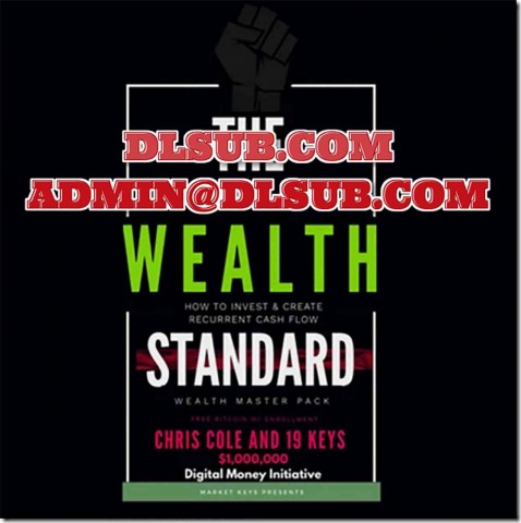 Sales page e-commerce box display of The Wealth Standard Masterclass program