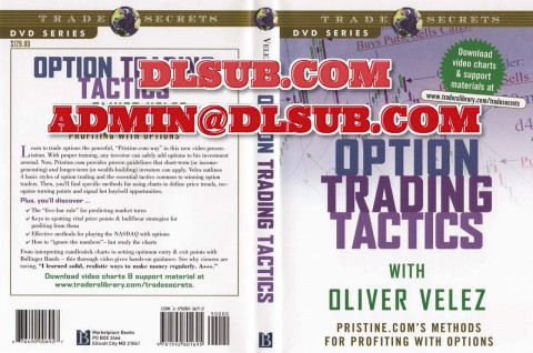 Mockup image of Oliver Velez - Option Trading Tactics e learning materials for options traders